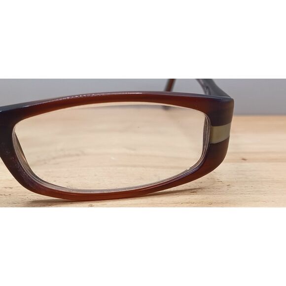 Linea Roma Eyewear Class 166 C2 50-17-135 Brown Eyeglasses Frames - Picture 12 of 15